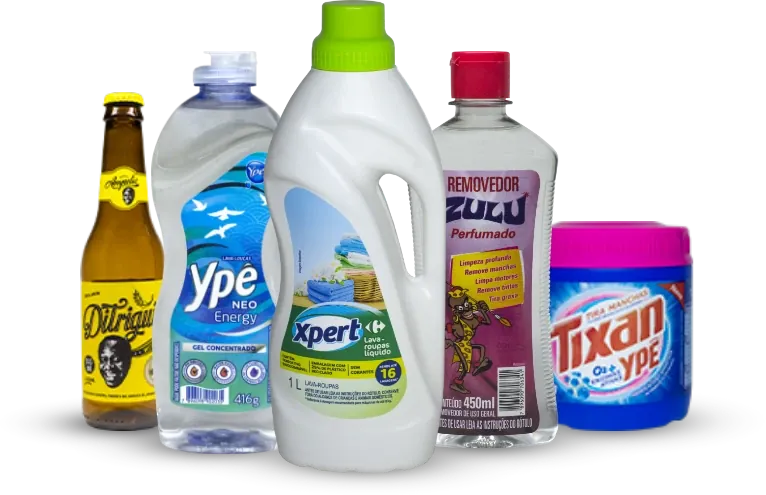 Aplicação de rótulos adesivos em linha de produção